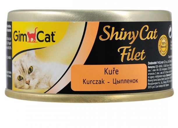 GimCat Shiny Cat Filet курица – влажный корм с курицей для кошек